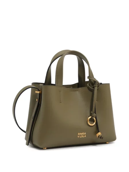 Geantă shopper Bimba Y Lola din piele verde