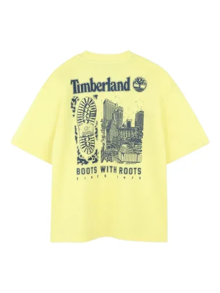 Koszulka dziecięca Timberland żółta
