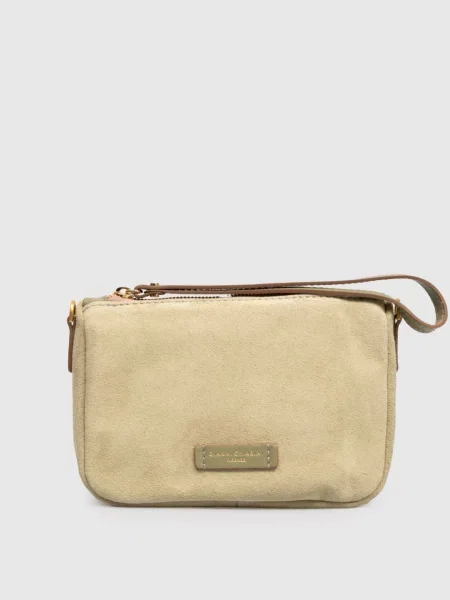 Замшева сумка крос-боді Nora Gianni Chiarini зелена