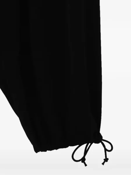 Πλισέ κορδόνι περίσφιξης παντελόνι Yohji Yamamoto μαύρο