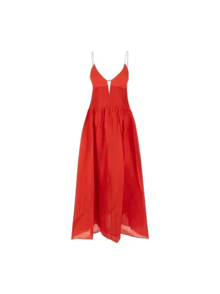 Sukienka maxi Tory Burch czerwona