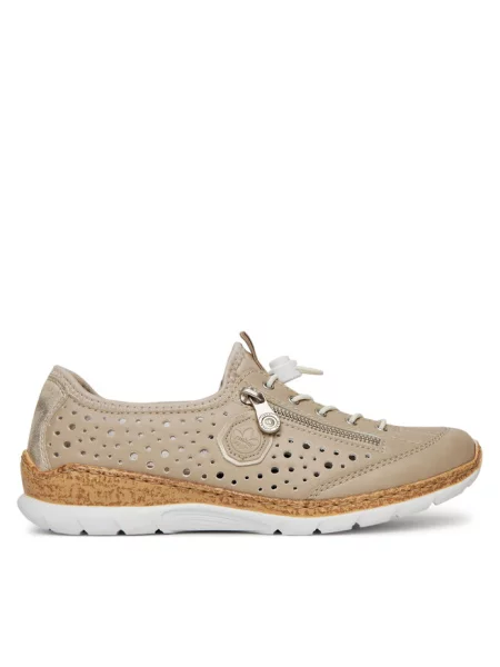 Sneakersy Rieker beżowe