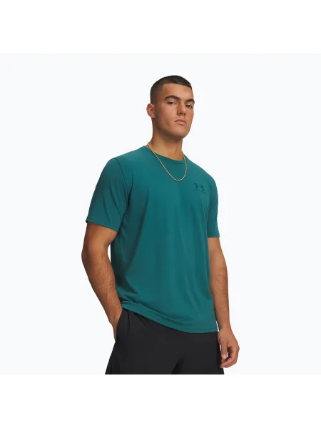 Tricou pentru bărbați Under Armour Sportstyle Left Chest rack green/arden green verde
