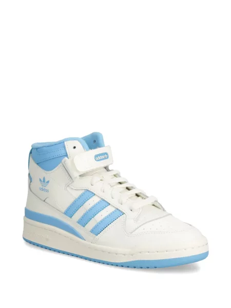 Geacă Adidas cu șireturi cu dungi cu platformă alb