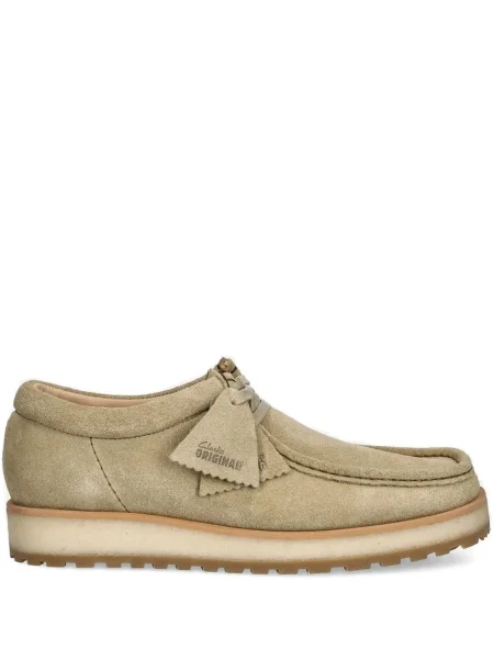 Pantofi Clarks Originals cu șireturi din piele de căprioară