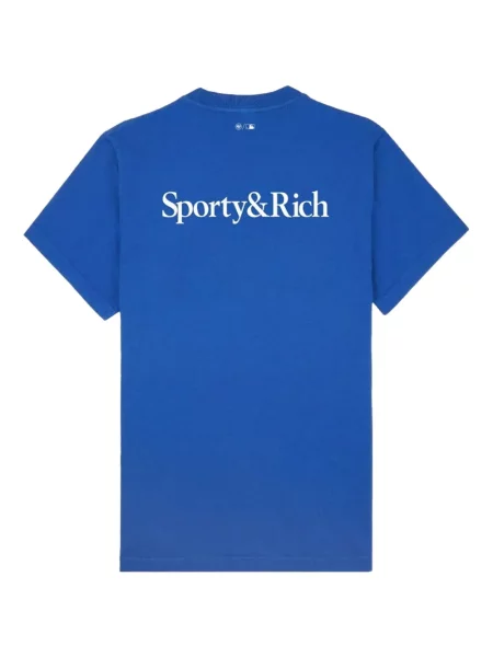 Тениска Sporty & Rich синьо