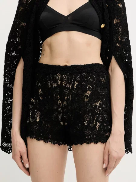 Twinset pantaloni scurți din negru