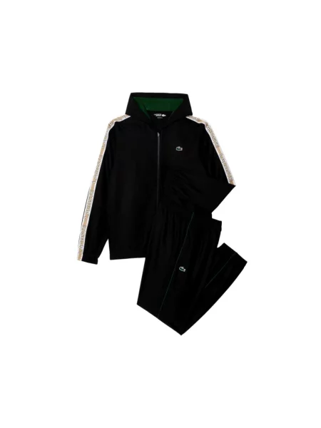 Komplet dresowy Lacoste do tenisa czarny