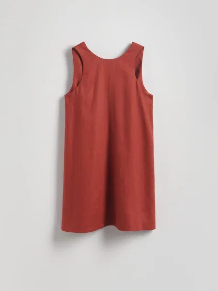 Reserved Лляна сукня мідний 