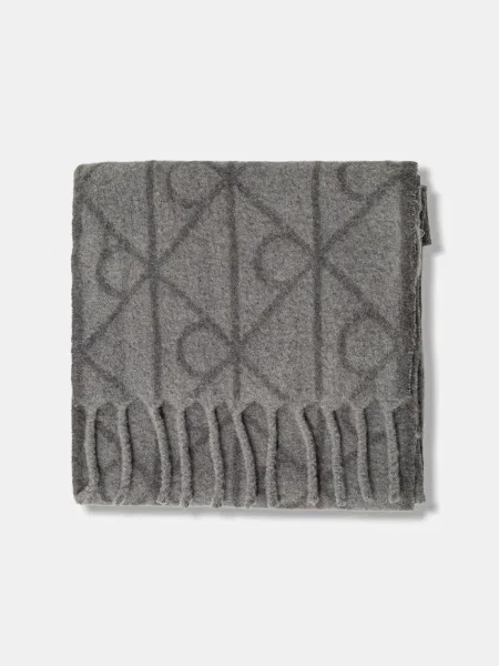 Fular Calvin Klein Emblem Aop Brushed gri