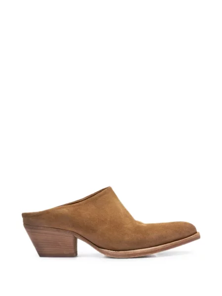 Papuci tip mules Officine Creative maro
