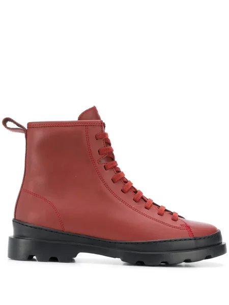 Botine Camper cu șireturi din dantelă maro