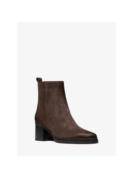Buty do kostki Michael Kors skórzane brązowe