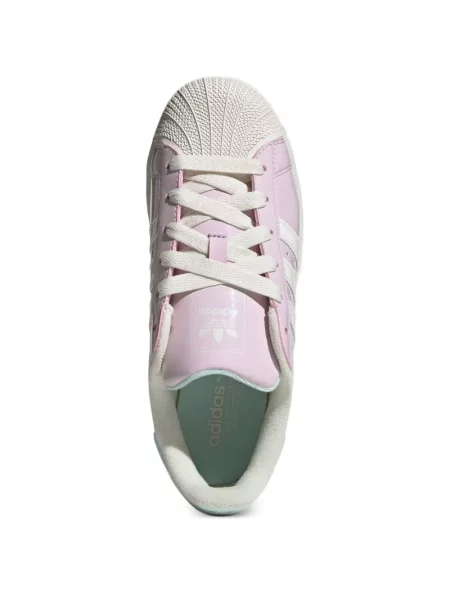 Маратонки Adidas Superstar с връзки с дантела розово