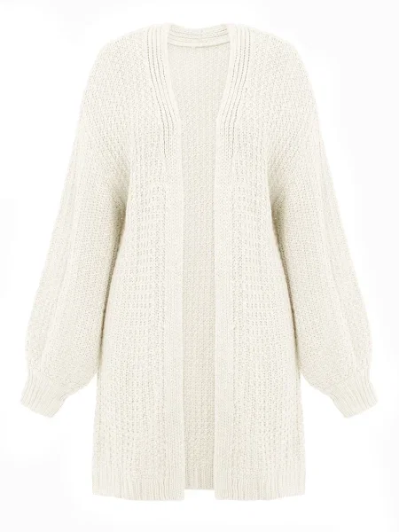 Imily Bela Geacă tricotată murdar alb