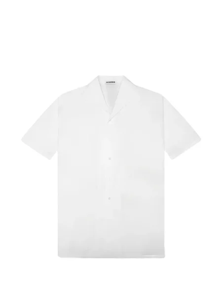 Scurt cămașă Jil Sander din poplin alb