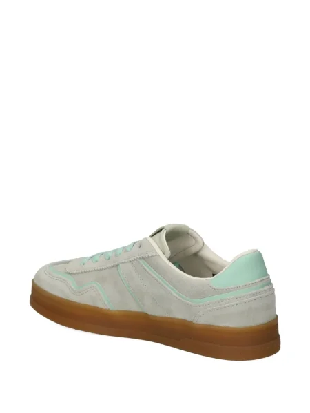 Sneakerși Tommy Jeans din piele de căprioară gri