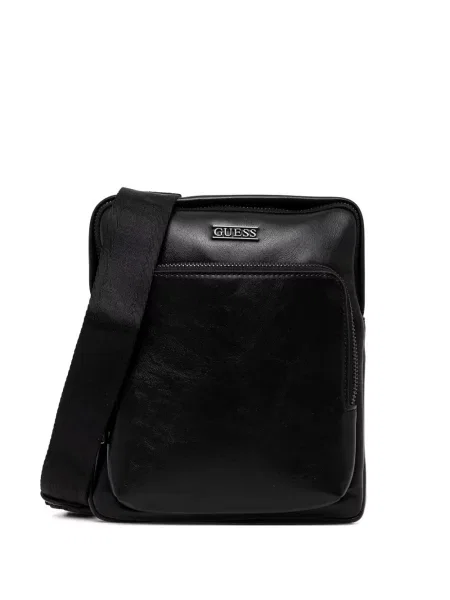 Geantă crossbody Guess cu autograf negru