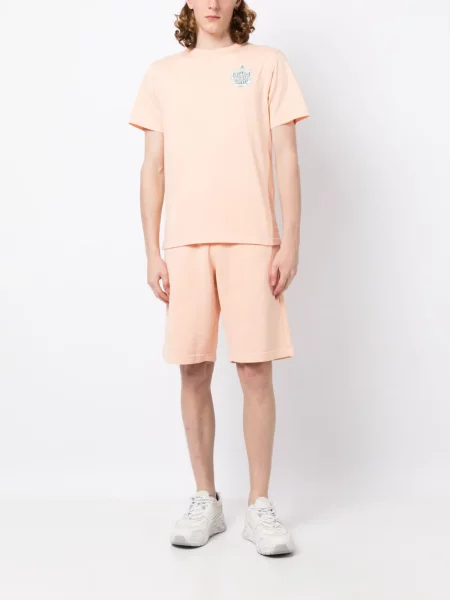 Raštuotas marškinėliai Maison Kitsuné rožinė