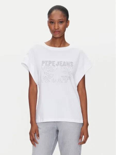 Pepe Jeans Tricou Lira alb