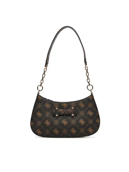 Дамска чанта Guess Carrie Logo кафяв