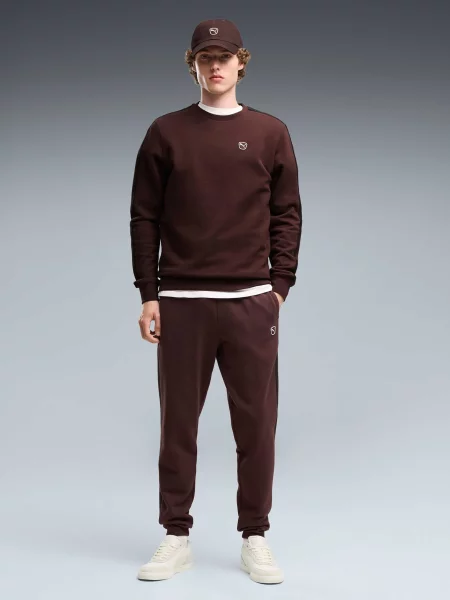 Спортивні штани PUMA Ess Elevated Sweatpants комбінований верх коричневий