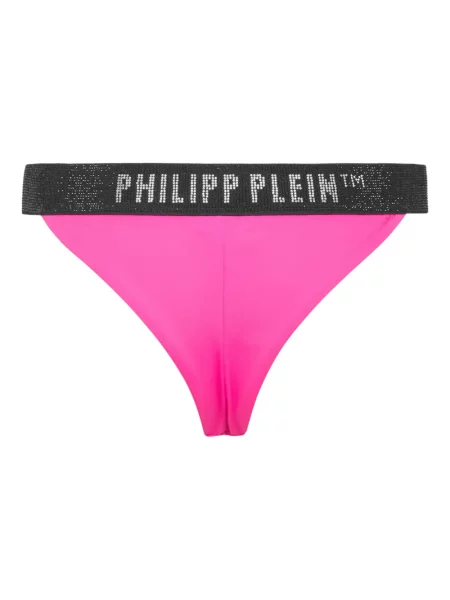 Bikini Philipp Plein cu autograf roz