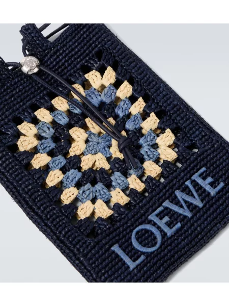 Geantă Loewe cu bretele albastru