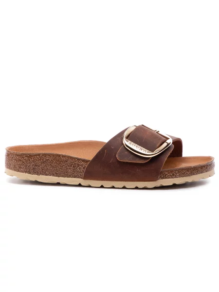 Papucs Birkenstock Madrid Big Buckle barna