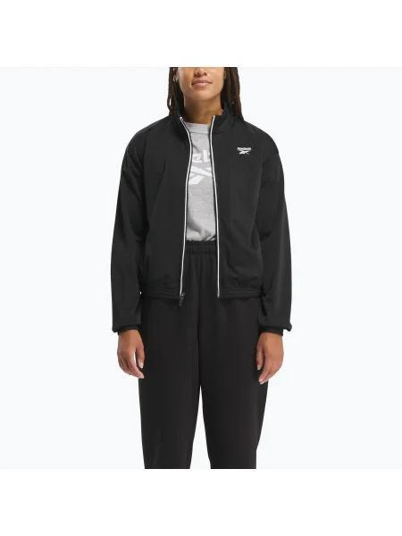 Női Reebok Identity Back Vector Tricot trikó trikó dzseki fekete. Méret: XS fekete