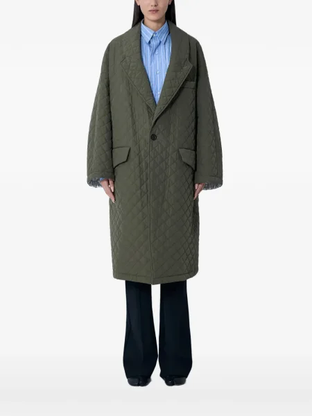 Palton Maison Margiela matlasat verde