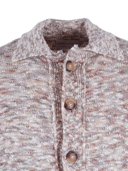 Gulerat tricou polo Settefili Cashmere din cașmir