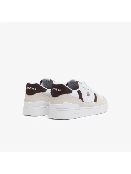 Lacoste Skórzane Sneakersy T-Clip Set biały