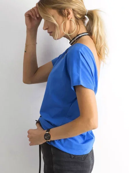 Tricou Fashionhunters albastru