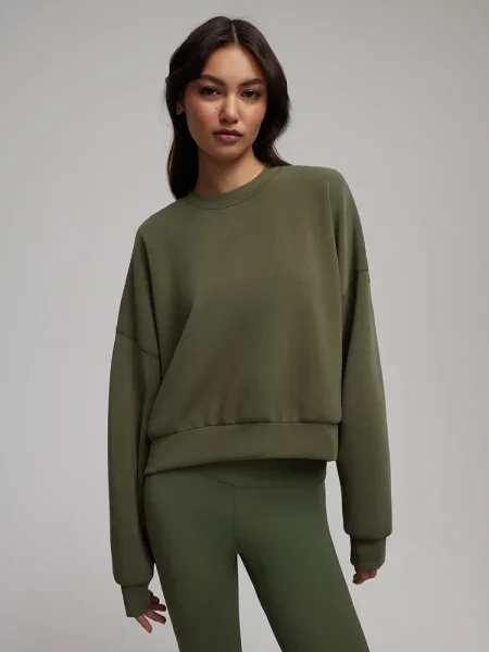 Світшот DIVERSE модал/поліестер хакі