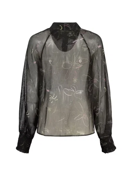 Bluză Desigual cu model floral cu imagine negru