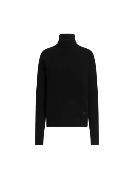 Sweter z golfem Dolce And Gabbana czarny