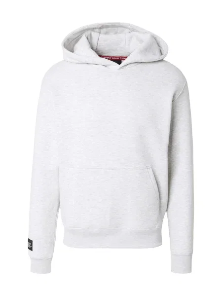 ALPHA INDUSTRIES Majica svetlo siva črna