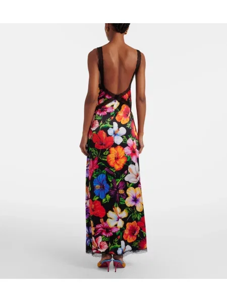 Rochie maxi Dolce&gabbana de mătase cu model floral