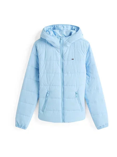 Tommy Jeans Geacă celest albastru