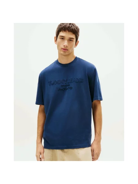Koszulka z krótkim rękawem damska Tommy Jeans New Classics granatowy S niebieski