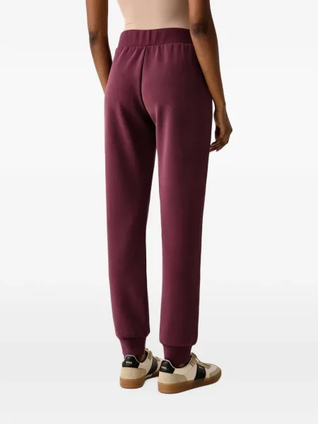 Pantaloni Guess alergare cu autograf roșu