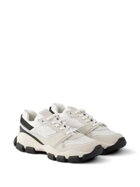 Sneakerși Prada din piele de căprioară