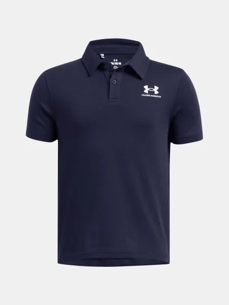 Tricou polo copii Under Armour albastru