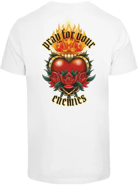 Mister Tee Póló Pray For Your Enemies vegyes színek fehér