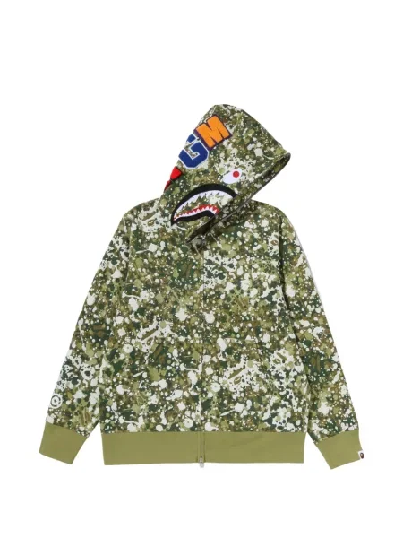 Hanorac cu glugă A Bathing Ape® verde