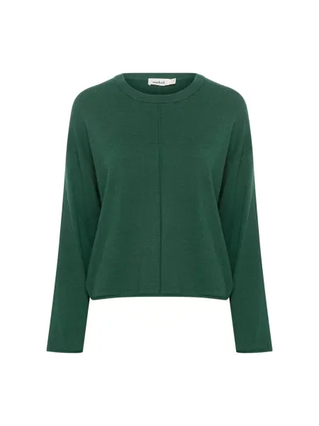 Sweter Soaked In Luxury z okrągłym dekoltem zielony