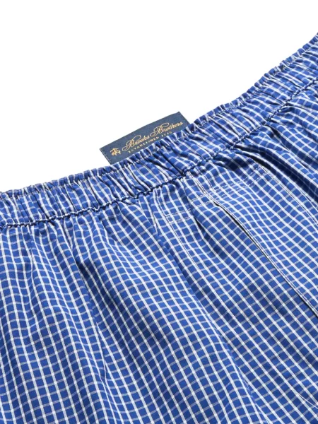 Pantaloni scurți Brooks Brothers în carouri albastru