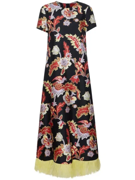 Sukienka midi La Doublej do kolan garniturowa czarna