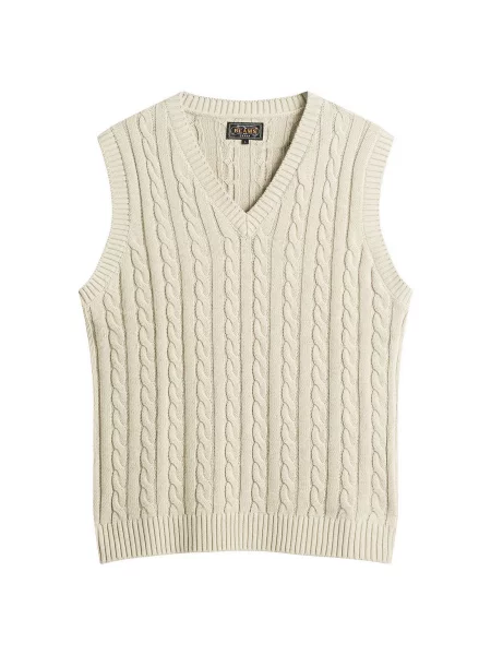 Dzianinowa kamizelka dzianinowa Beams Plus szara